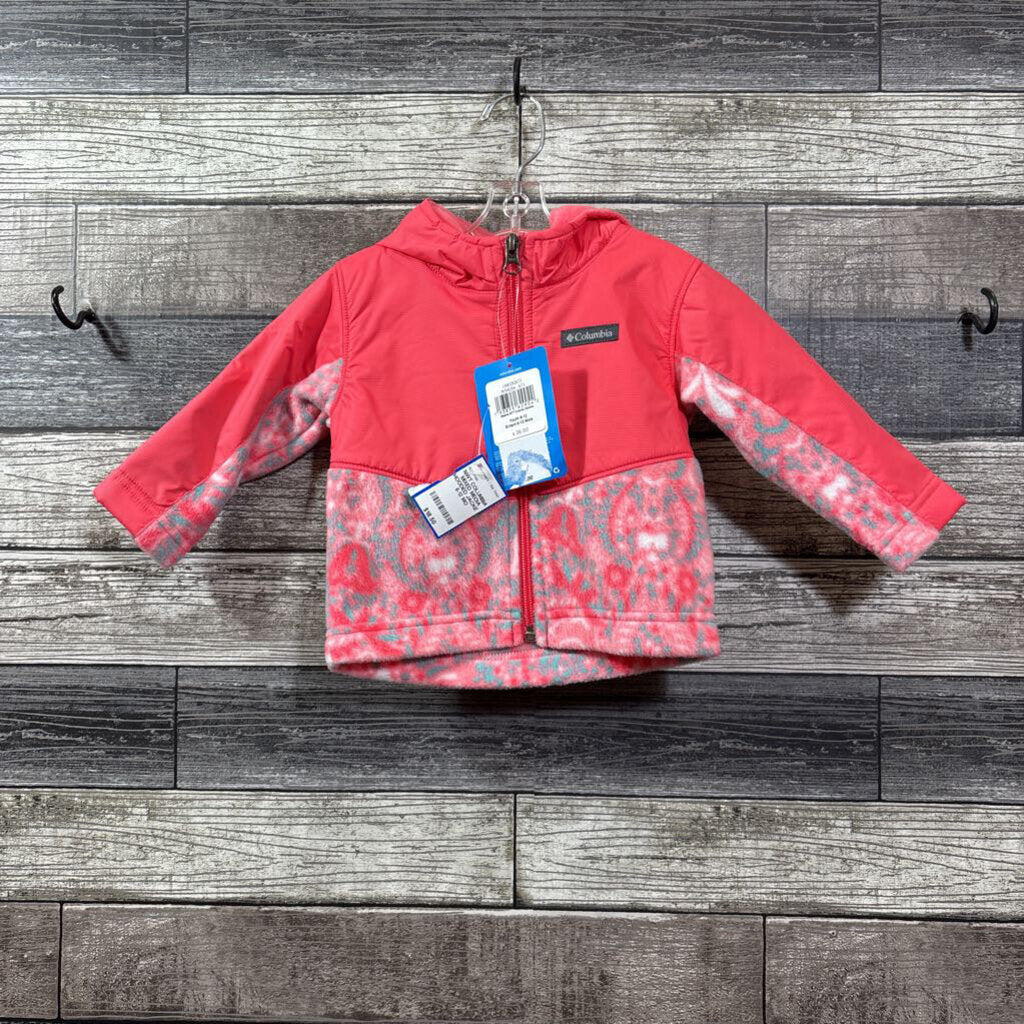 NWT COLUMBIA MIXED MEDIA HOODED JACKET 6-12 MO