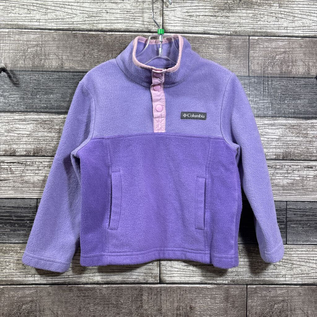 COLUMBIA 1/4 SNAP HOODED PULL OVER FLEECE 4/5