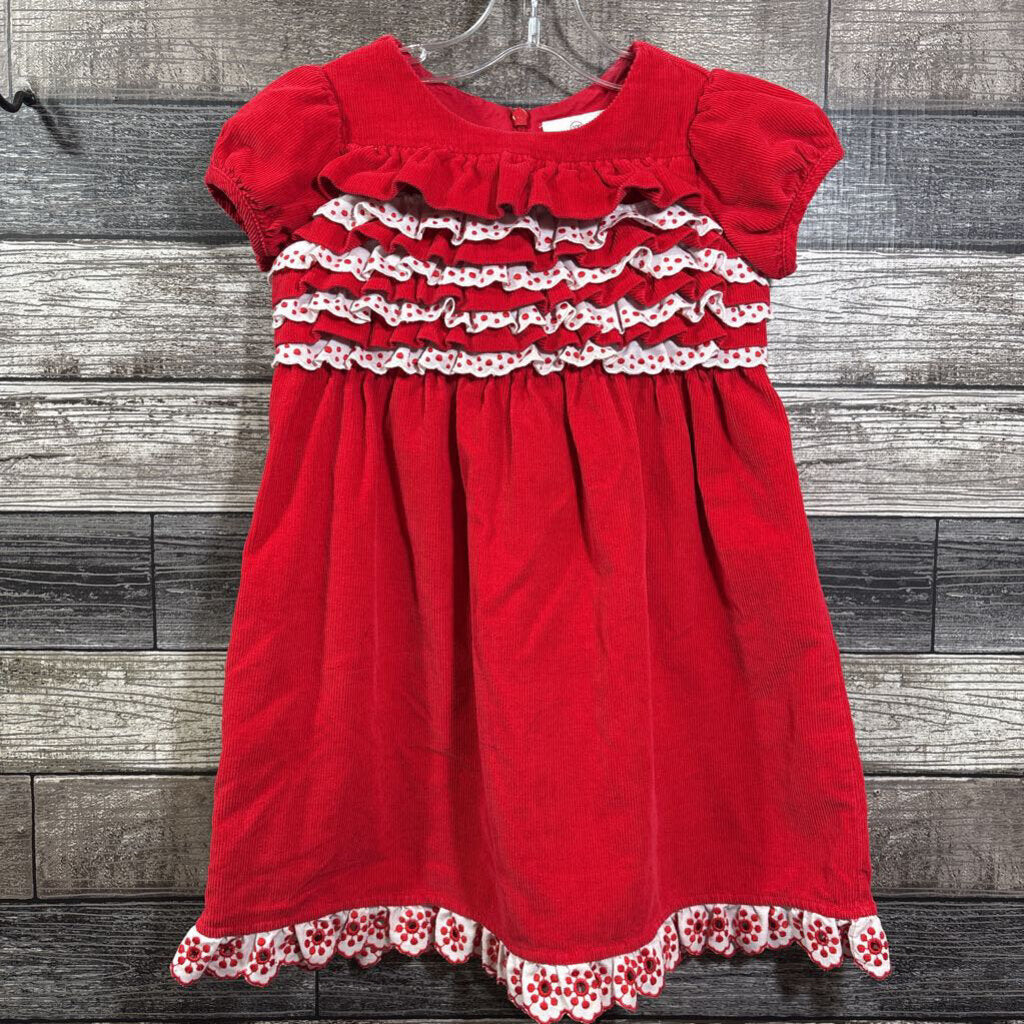 HANNA SS RED CORUROY DRESS 100 / 4