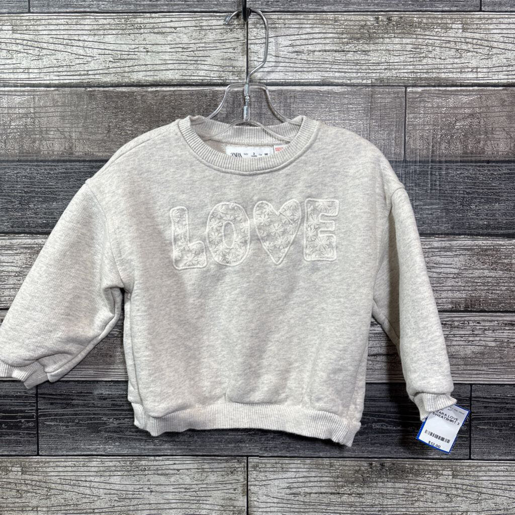 ZARA LOVE SWEATSHIRT 3