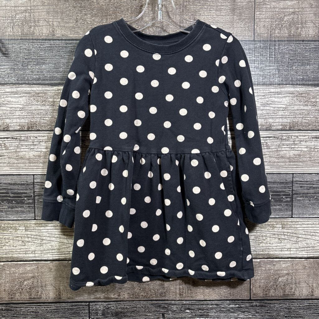 PRIMARY LS POLKA DOT SWEATSHIRT DRESS 3