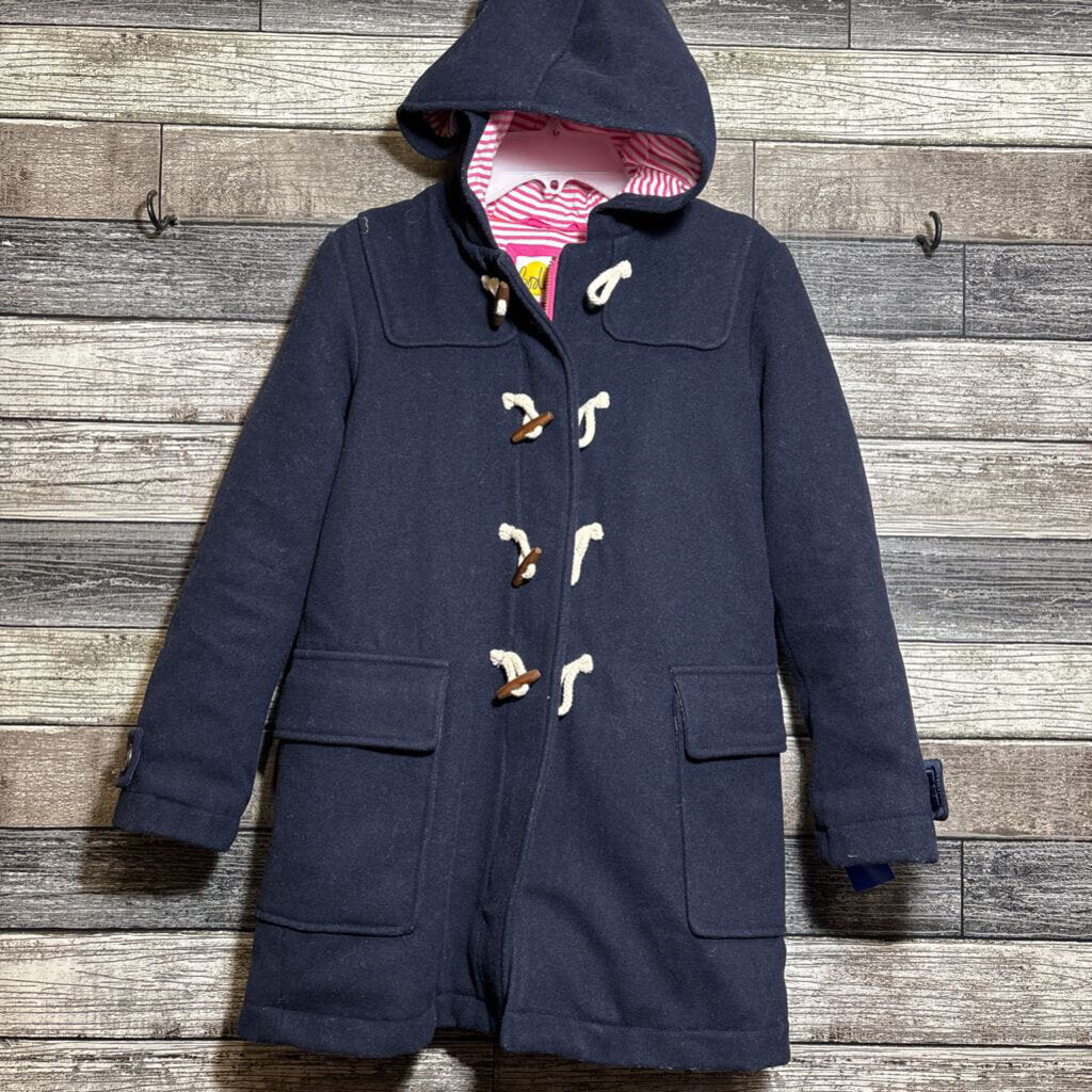MINI BODEN HOODED WOOL FULL ZIP TOGGLE DUFFLE COAT 9/10