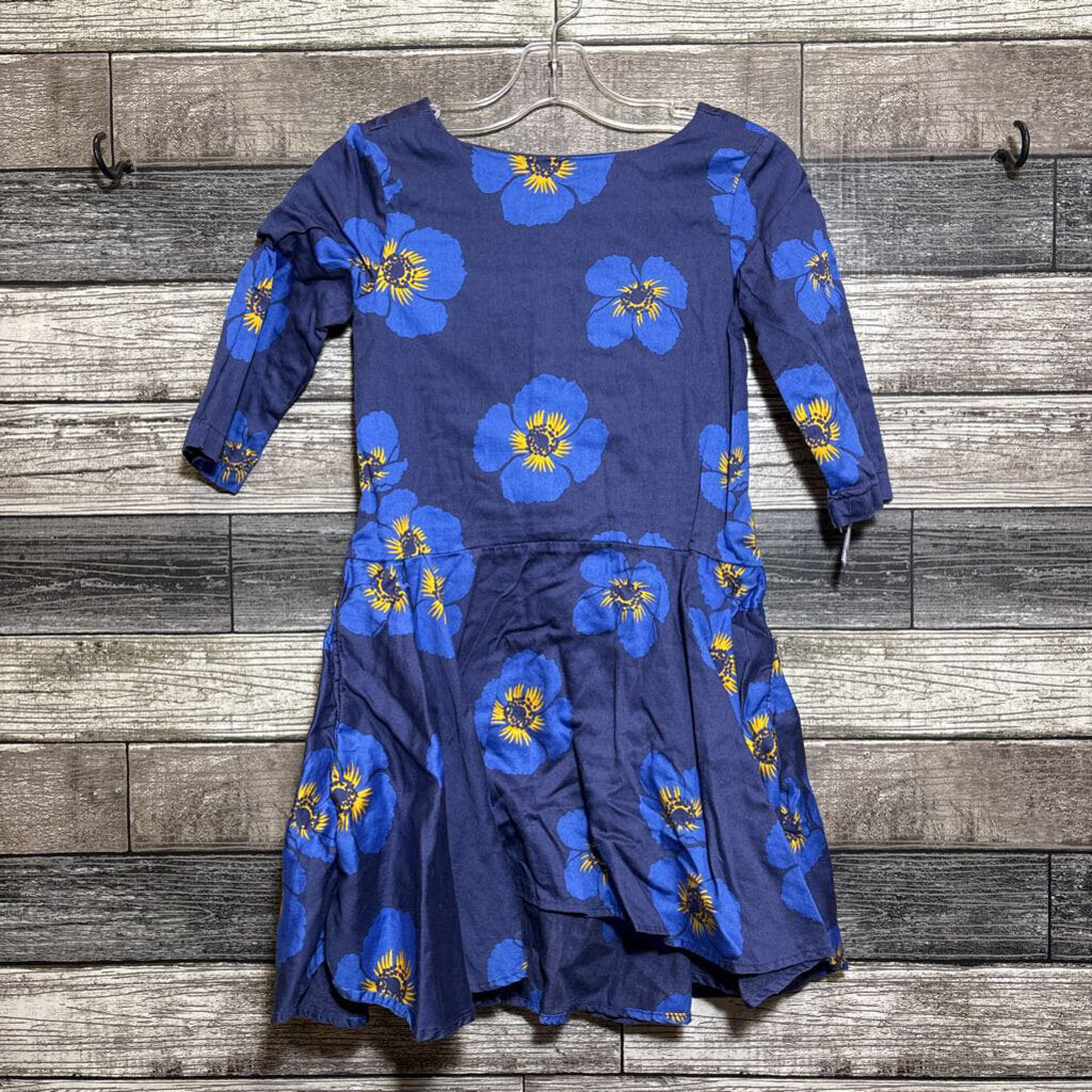 TEA 3/4 SLEEVE WOVEN COTTON FLORAL DRESS 5