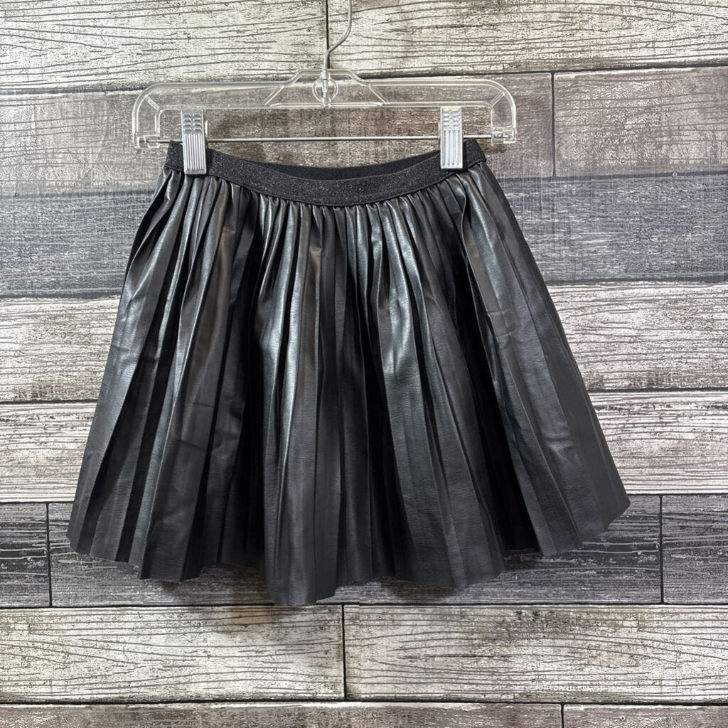 H&M FAUX LEATHER PLEATED SKIRT 5/6