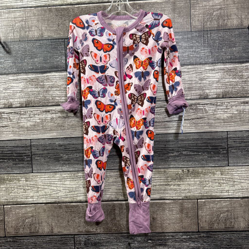 LITTLE SLEEPIES BAMBOO FOOTIE ZIPPY 0-3 MO