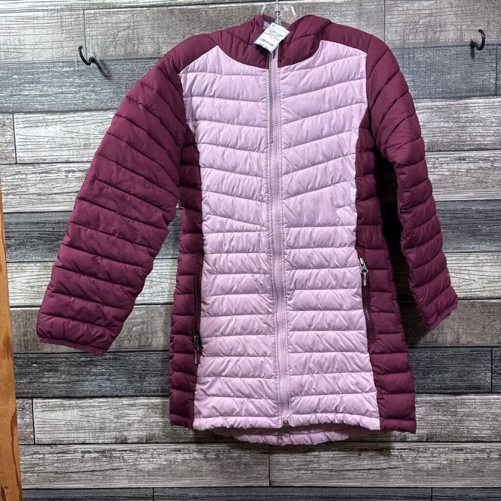 COLUMBIA OMNI HEAT LONG HOODED PUFFERY JACKET 7/8