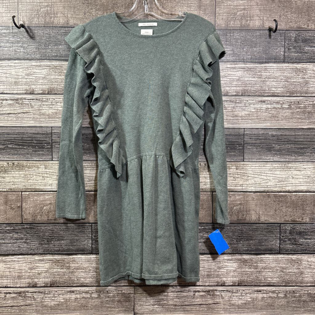 ZARA FANCY COLLECTION KNITWEAR RUFFLE DRESS 9