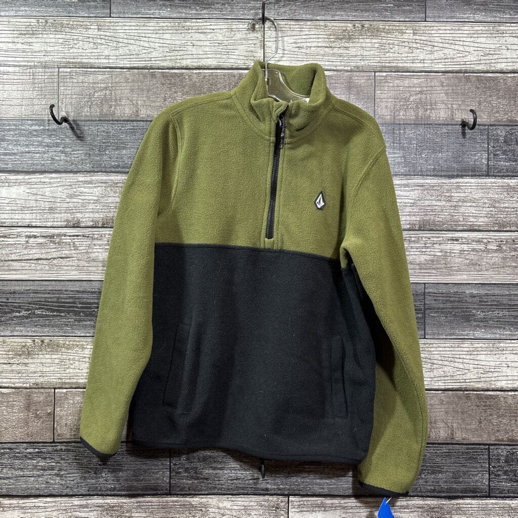 VOLCOM HALF ZIP POLAR FLEECE PULLOVER 8