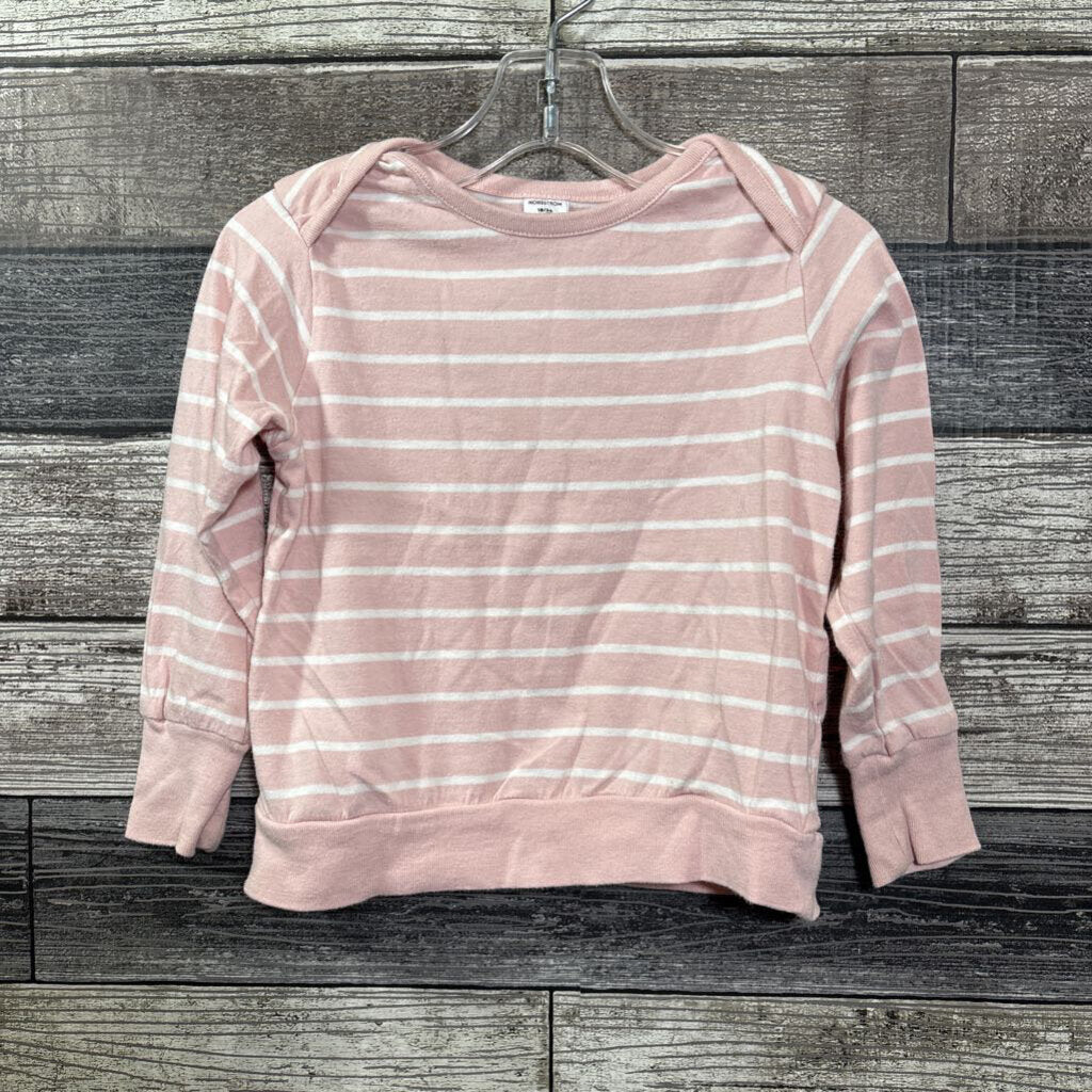 NORDSTROM ORGANIC LS STRIPED SHIRT 18-24 MO