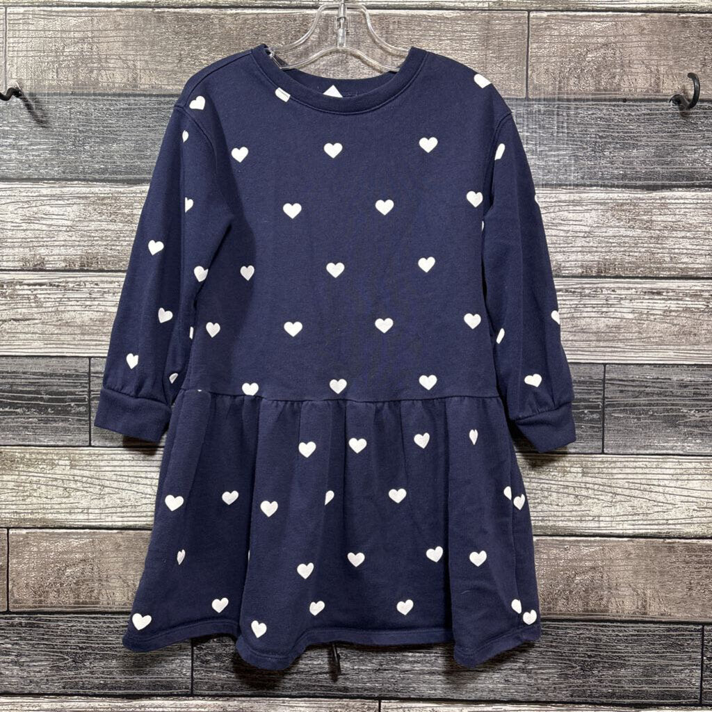 GAP LS HEART SWEATSHIRT DRESS 5