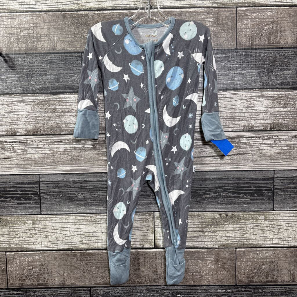 LITTLE SLEEPIES BAMBOO FOOTIE ZIPPY 0-3 MO
