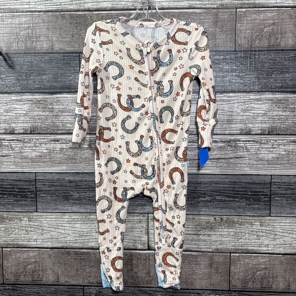 POSH PEANUT BAMBOO PJ 9-12 MO