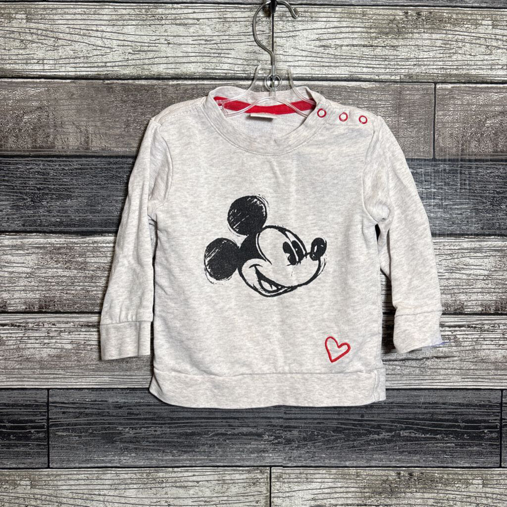 HANNA DISNEY MICKEY MOUSE LS SHIRT 80 / 18-24 MO