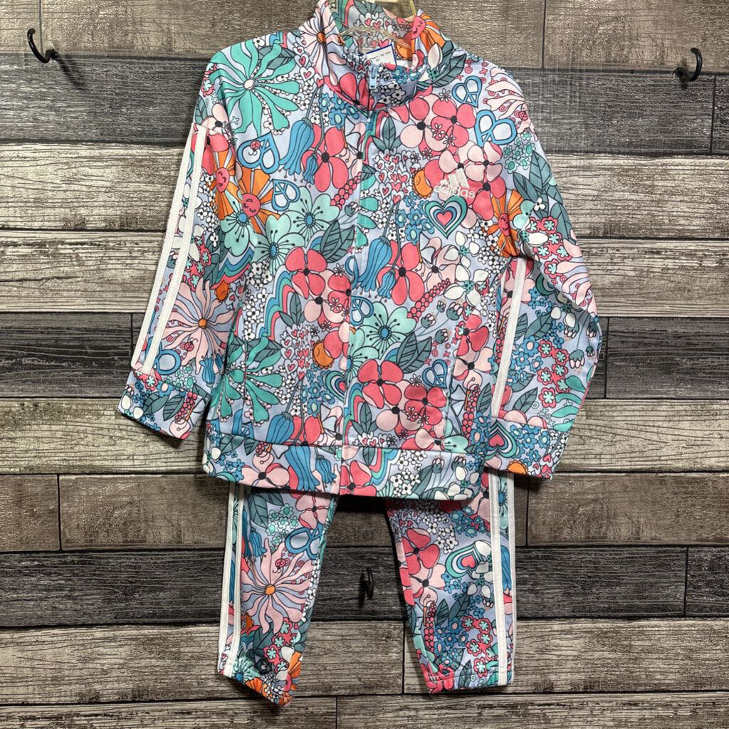 ADIDAS 2PC FLORAL TRACK SUIT 5