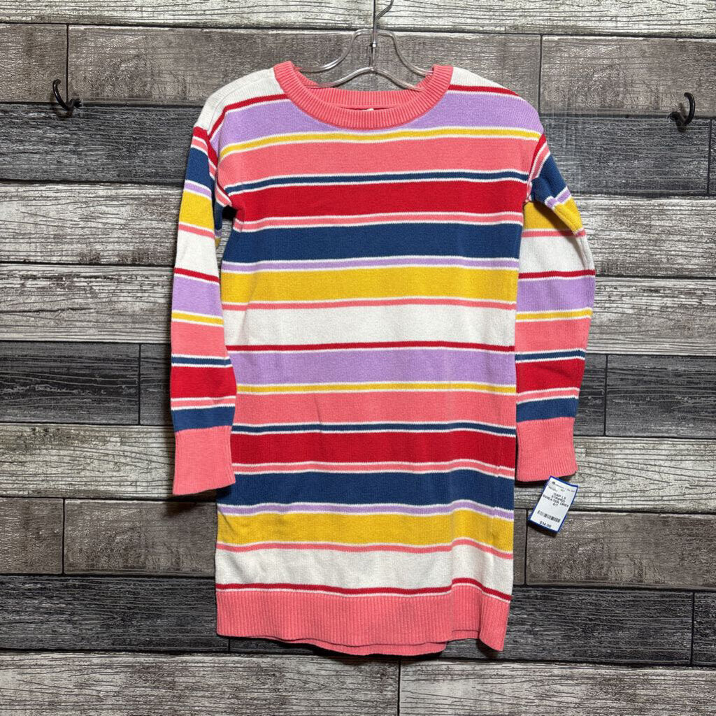 GAP LS STRIPED SWEATER DRESS 6/7