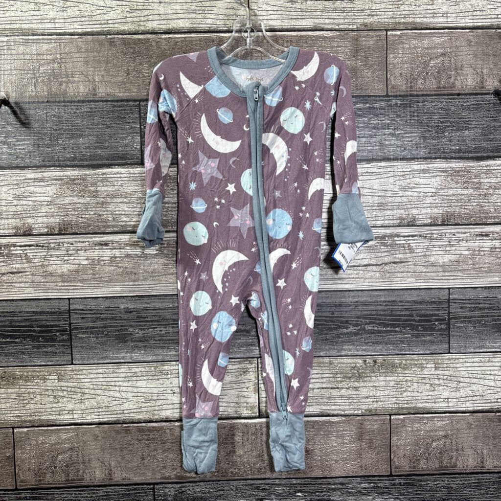 LITTLE SLEEPIES BAMBOO FOOTIE ZIPPY 0-3 MO