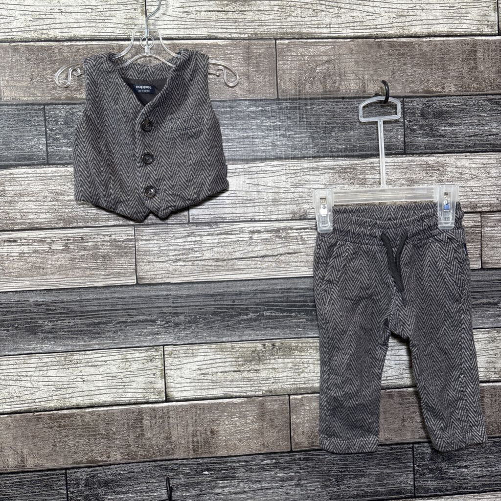 NOPPIES 2PC VEST + PANTS 4-6 MO