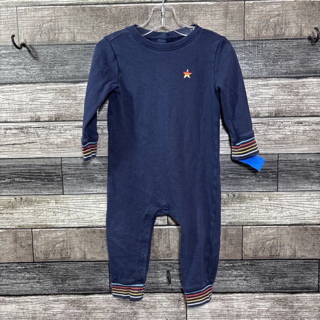 PRIMARY LS COTTON ROMPER 12-18 MO