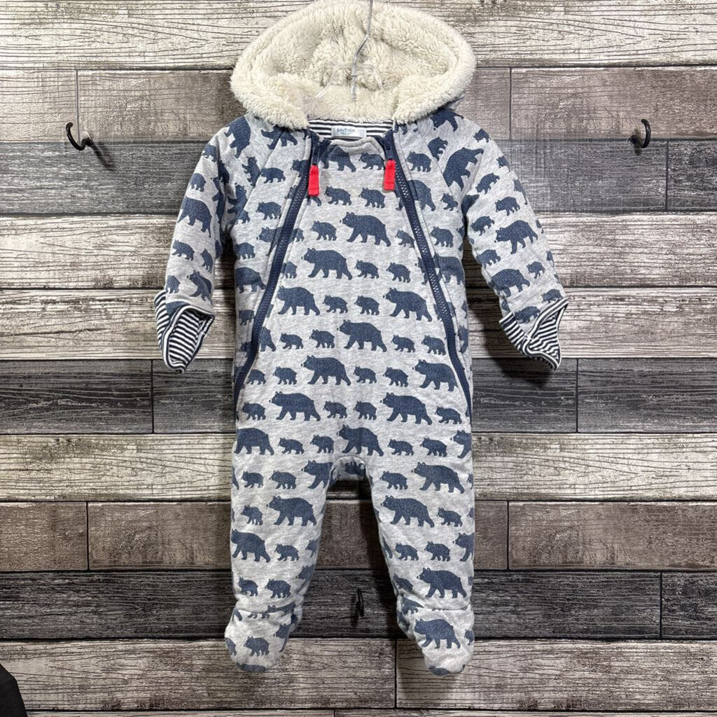 MINI BODEN SHERPA HOODED BUNTING 6-12 MO