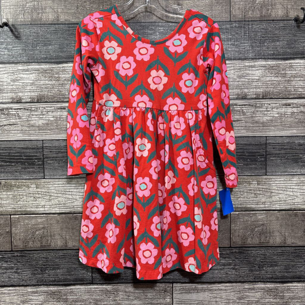 HANNA LS FLORAL SKATER DRESS WITH POCKETS 100 / 4