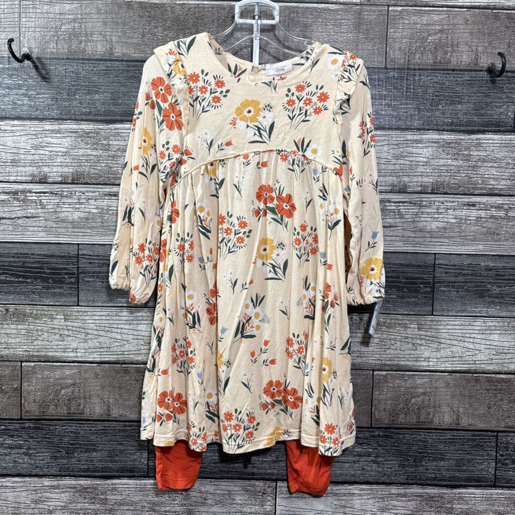 ANGEL DEAR 2PC LS BAMBOO DRESS + LEGGING 4