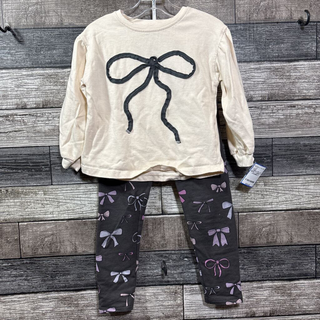 ZARA 2PC LS BOW T-SHIRT + LEGGING 5