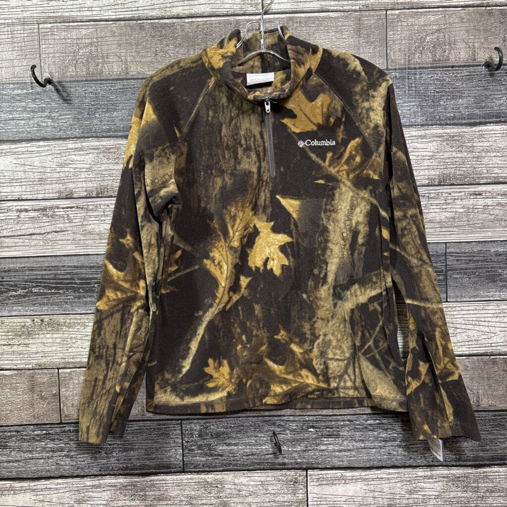 COLUMBIA 1/4 ZIP CAMO FLEECE SHIRT 10/12
