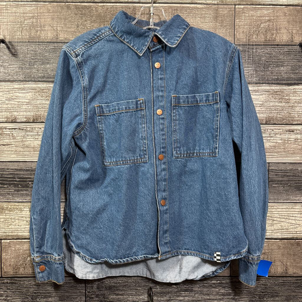 FINGER IN THE NOSE DENIM LS SNAP FRONT SHIRT 8/9