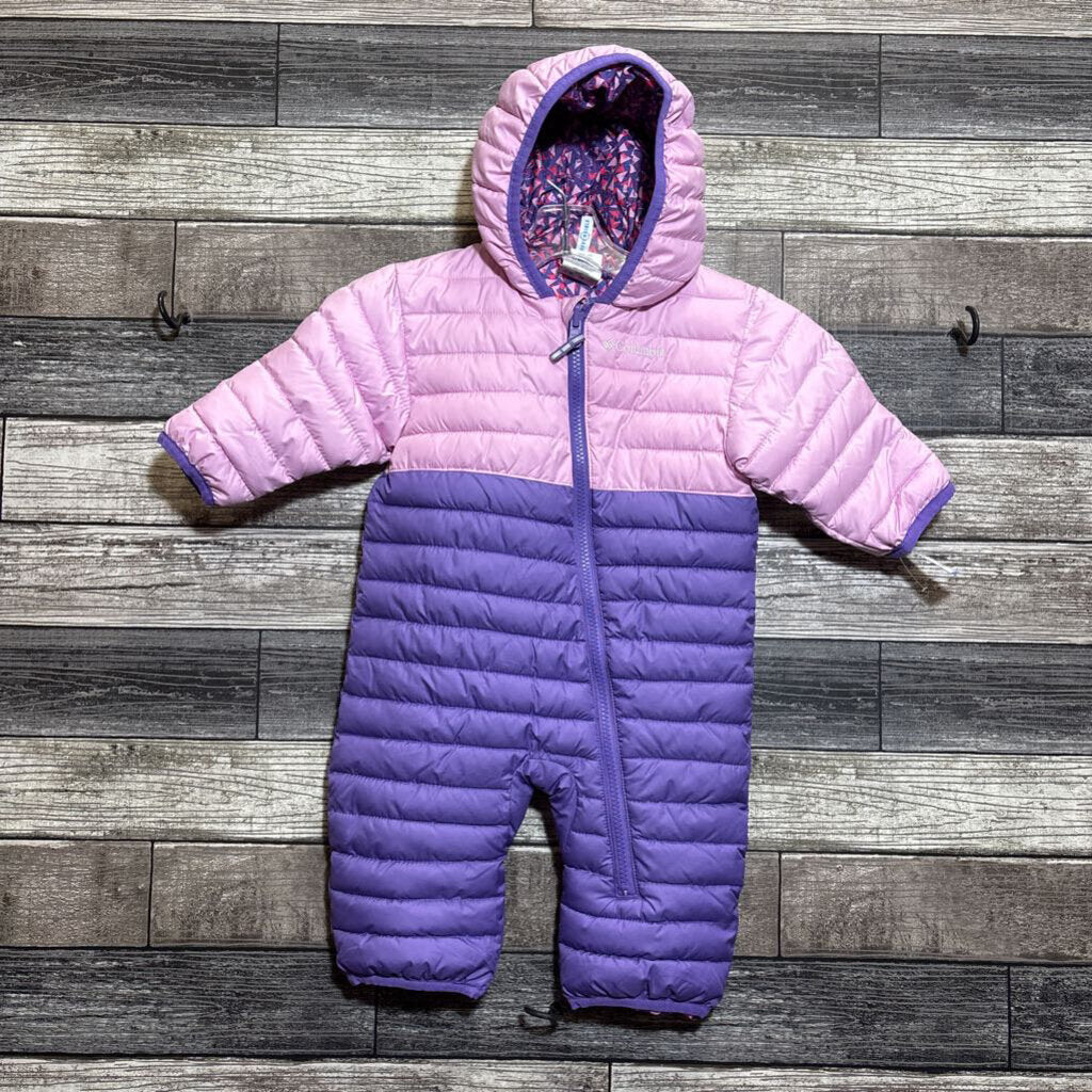 COLUMBIA REVERSIBLE PUFFER HOODED BUNTING 3-6 MO