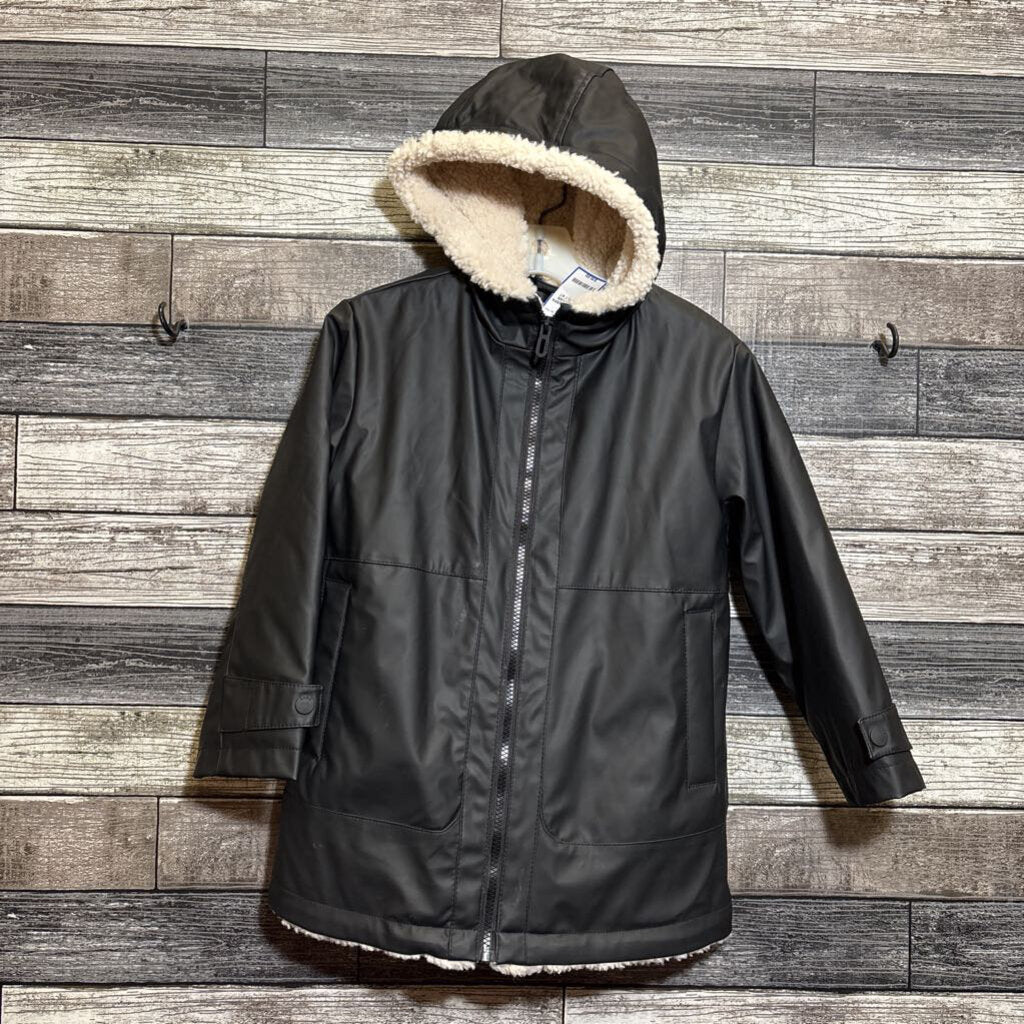 ZARA SHERPA LINED RAIN JACKET 6/7
