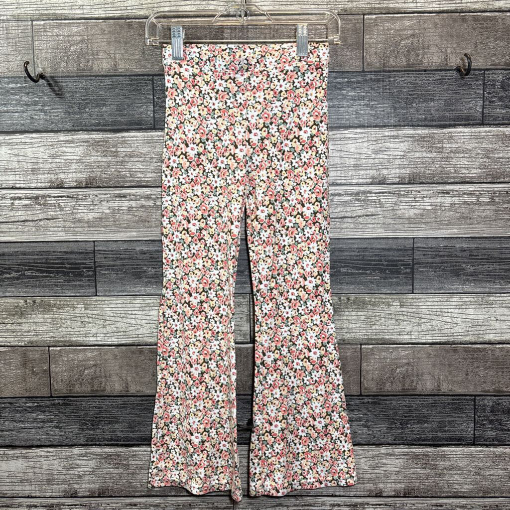 ABERCROMBIE FLORAL FLARE PANTS 7/8
