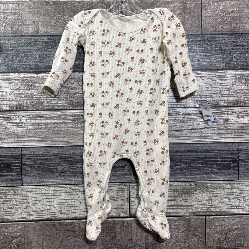 QUINCY MAE ORGANIC COTTON FOOTIE PJ 3-6 MO
