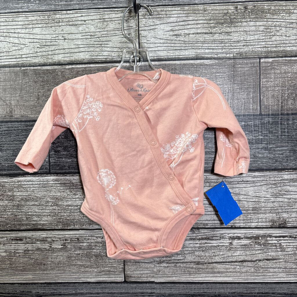 OLIVER & RAIN ORGANIC LS BODYSUIT NEWBORN