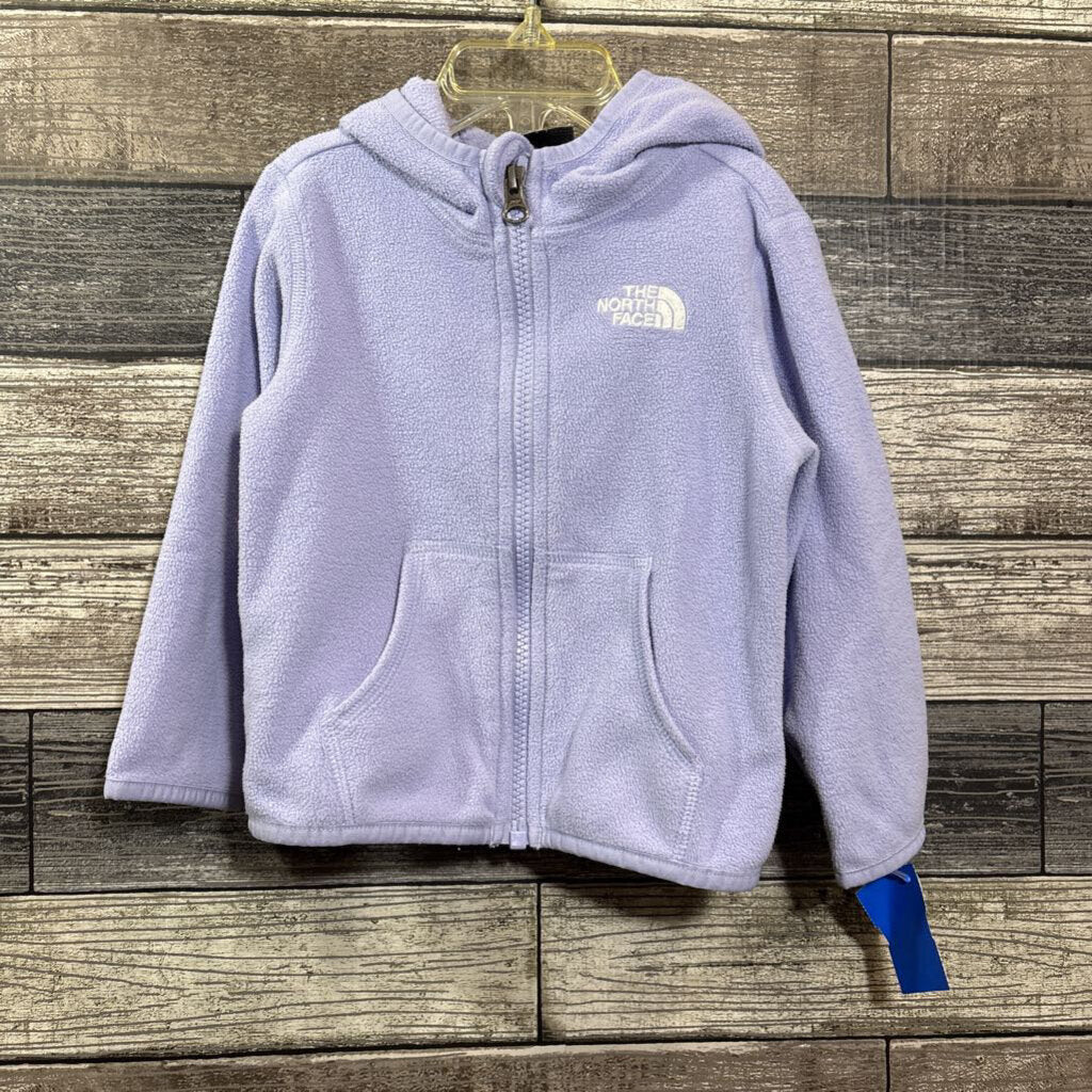 NORTH FACE HOODED FLEECE JACKET 12-18 MO
