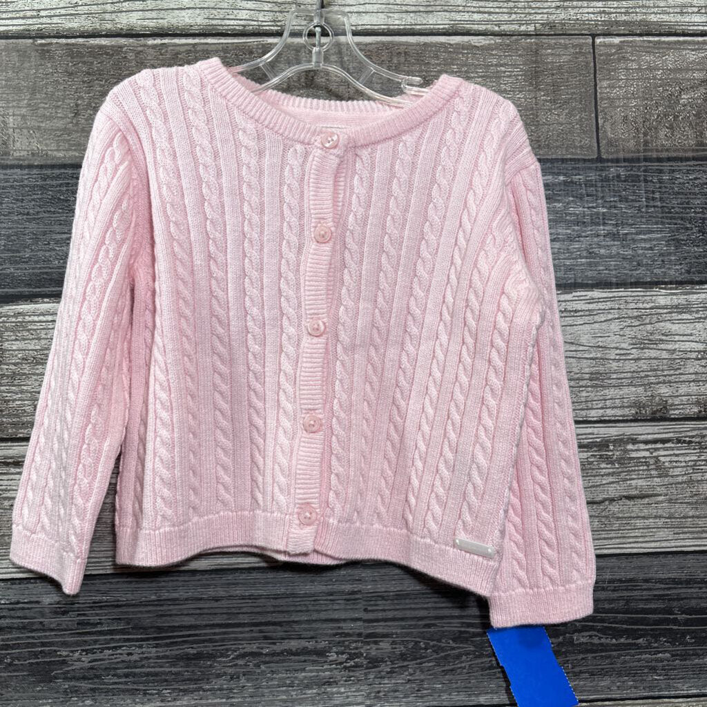 JANIE & JACK CABLE KNIT CARDIGAN SWEATER 12-18 MO
