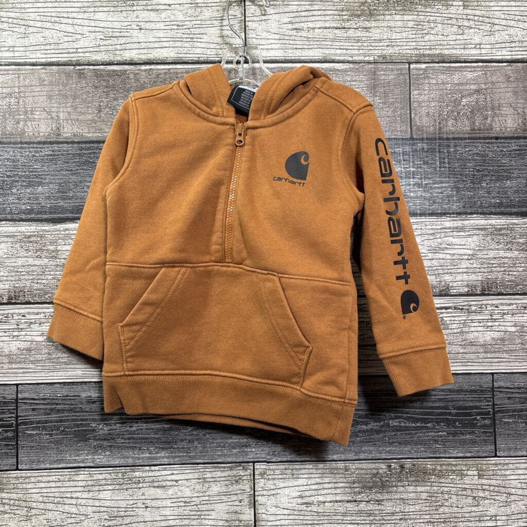 CARHARTT 1/2 ZIP HOODED SWEATSHIRT 12 MO