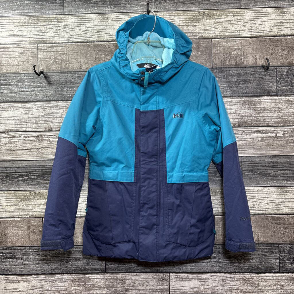 REI FLEECE LINED PEAKE WATERPROOF COAT 8