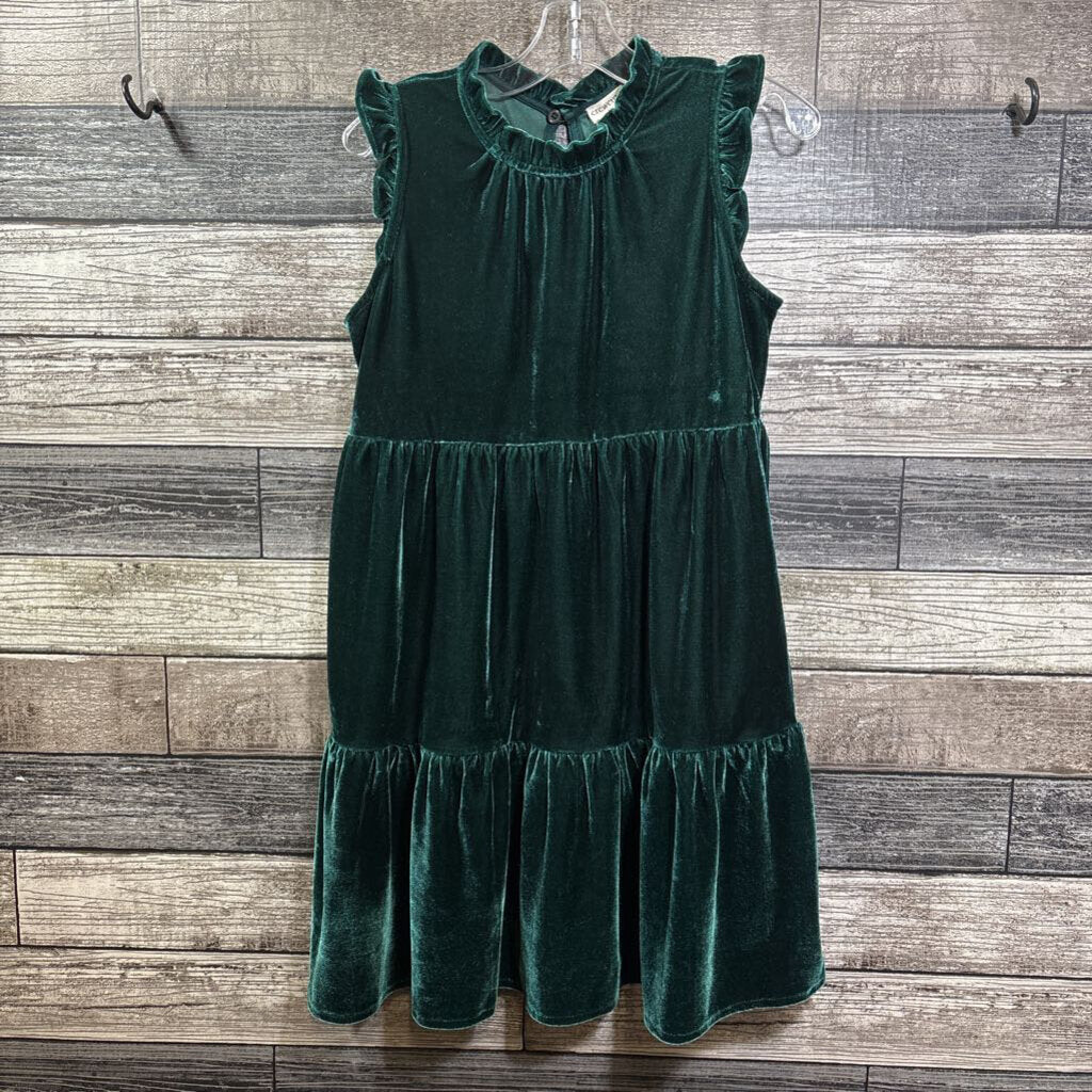 CREWCUTS SS VELOUR TIERED DRESS 8
