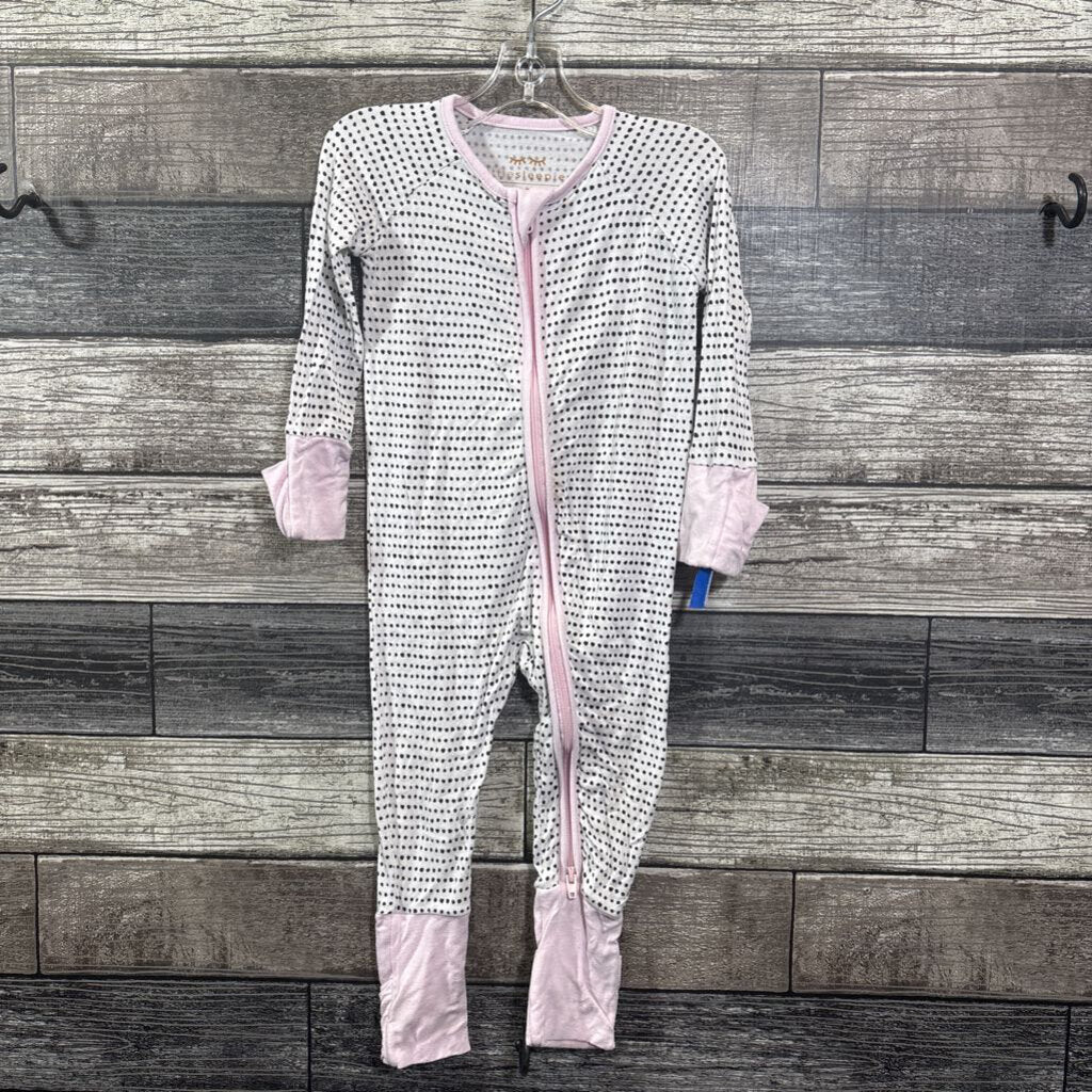 LITTLE SLEEPIES BAMBOO FOOTIE ZIPPY 3-6 MO
