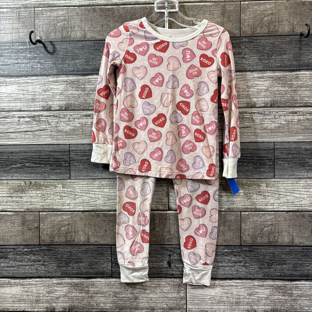 CADEN LANE 2PC BAMBOO CONVERSATION HEARTS PJ 3