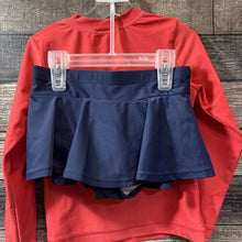 Load image into Gallery viewer, HANNA 2PC SWIM SET LS RASH GUARD + SKIRT 110 / 5
