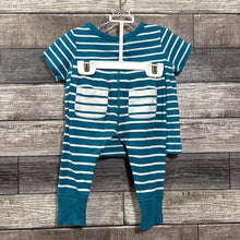 Load image into Gallery viewer, HANNA 2PC ORGANIC SS T-SHIRT + WIGGLE PANTS 75 / 12-18 MO
