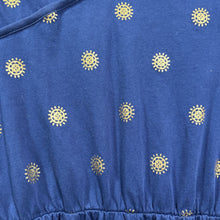 Load image into Gallery viewer, TEA LS COTTON NAVY &amp; GOLD DRESS 12
