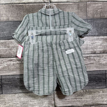 Load image into Gallery viewer, FUDO 3PC COTTON SS BUTTON DOWN SHIRT + SHORTS + HAT 12-18 MO

