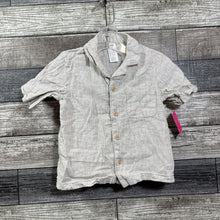 Load image into Gallery viewer, H&amp;M LINEN BLEND 2PC SS BUTTON DOWN SHIRT + SHORTS 18-24 MO
