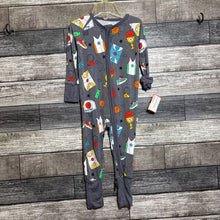 Load image into Gallery viewer, KIKI + LULU BAMBOO CONVERTIBLE FOOTIE PJ 12-18 MO
