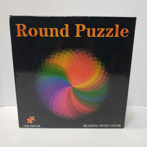 BLAZING WITH COLOR ROUND PUZZLE 1000 PC