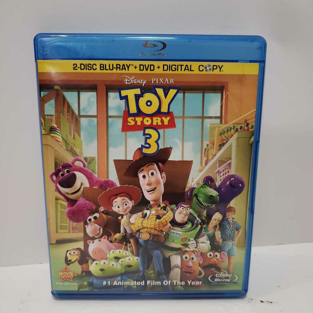 TOY STORY 3 BLUE RAY + DVD