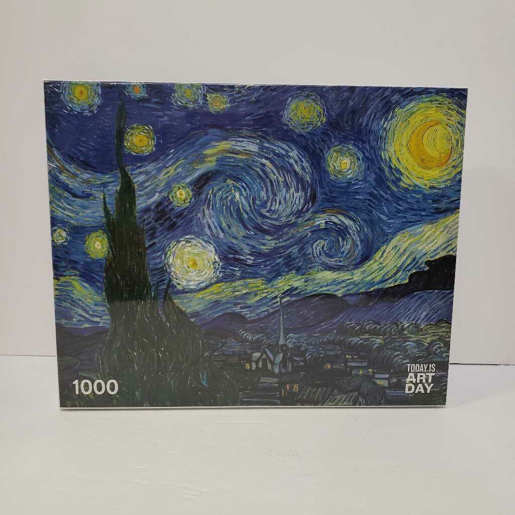 NEW VINCENT VAN GOGH STARRY NIGHT 1000 PC PUZZLE