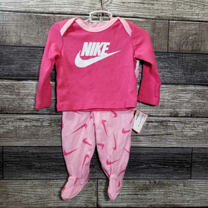 NIKE 2PC LS SHIRT + KNIT PANTS 3 MO